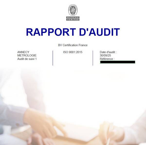 Audit de suivi ISO 9001 réussi !